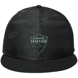 Lansing Spartans New Era Camo Flat Bill Snapback Cap