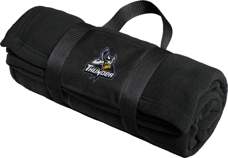 Mon Valley Thunder Fleece Blanket with Carrying Strap