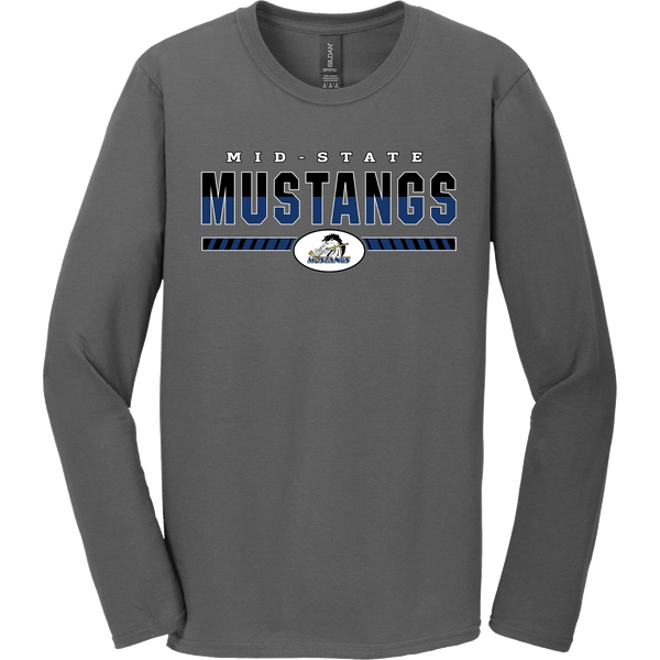 Mid-State Mustangs Softstyle Long Sleeve T-Shirt