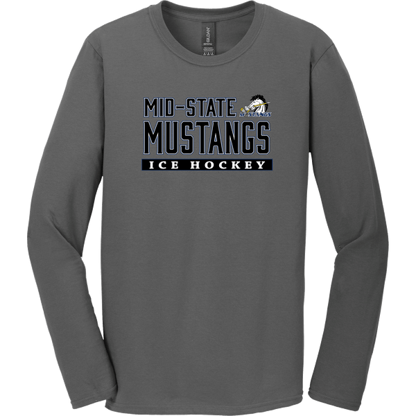 Mid-State Mustangs Softstyle Long Sleeve T-Shirt