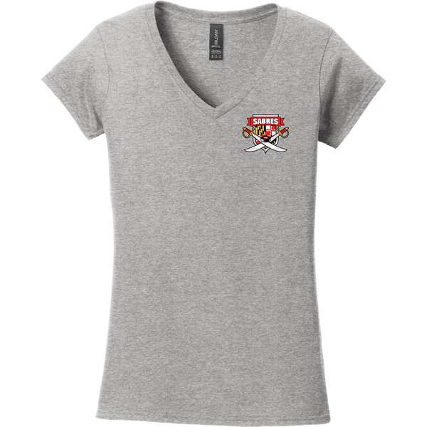 SOMD Sabres Softstyle Ladies Fit V-Neck T-Shirt