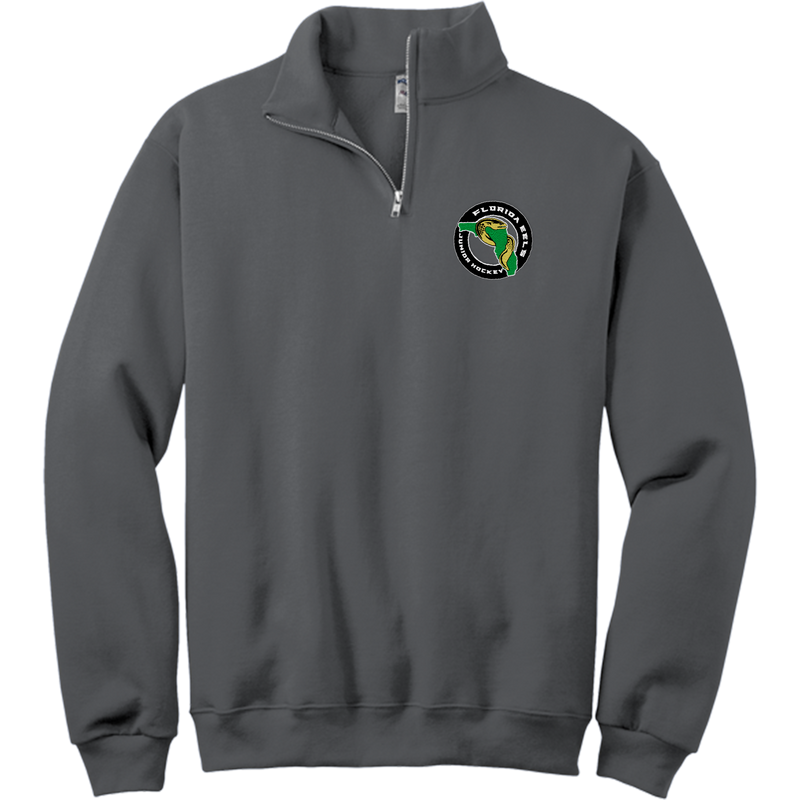 Florida Eels NuBlend 1/4-Zip Cadet Collar Sweatshirt