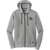 Dupage Black Bears New Era Tri-Blend Fleece Full-Zip Hoodie