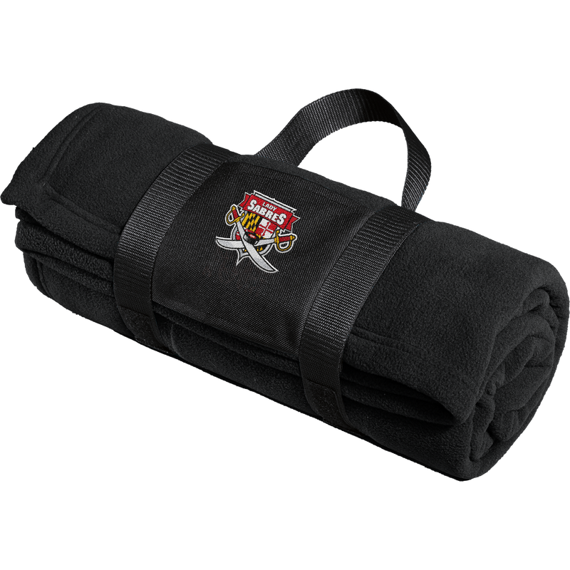 SOMD Lady Sabres Fleece Blanket with Carrying Strap