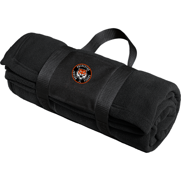 Princeton Jr. Tigers Fleece Blanket with Carrying Strap