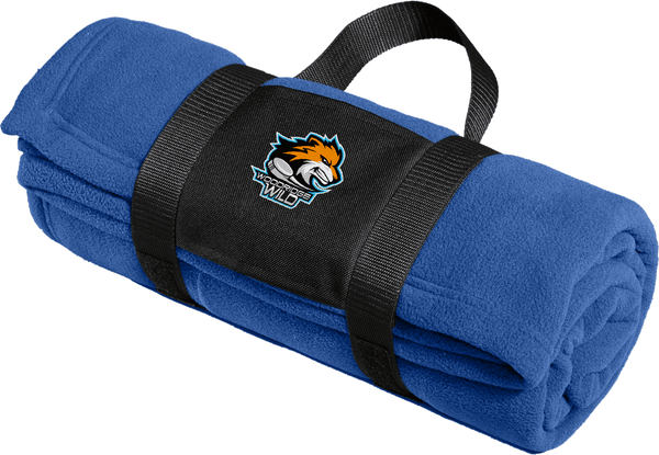 Woodridge Wild Fleece Blanket with Carrying Strap