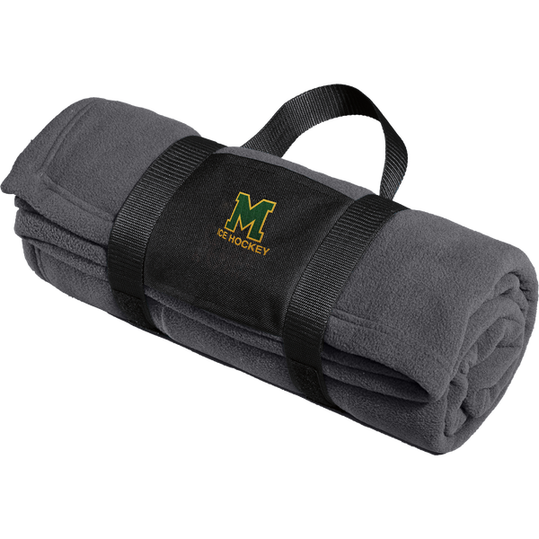 HVM Montgomery Fleece Blanket with Carrying Strap