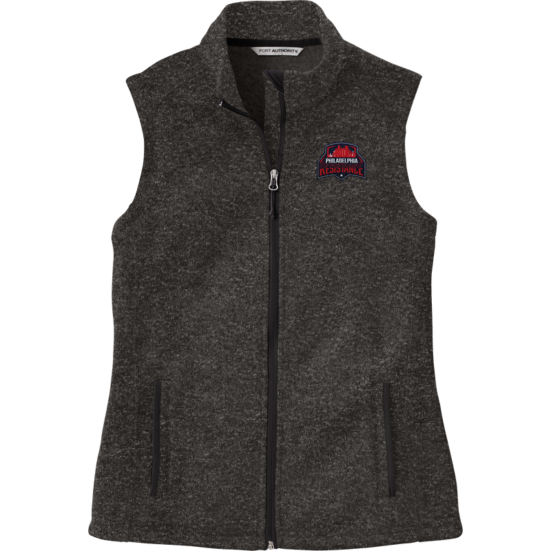 Philadelphia Resistance Ladies Sweater Fleece Vest