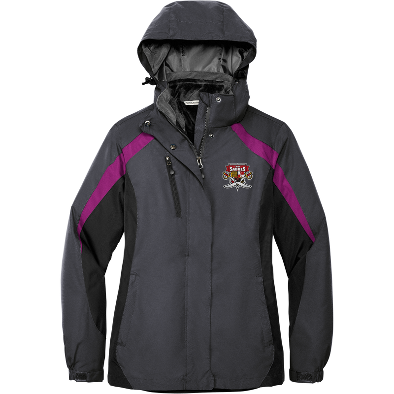 SOMD Lady Sabres Ladies Colorblock 3-in-1 Jacket