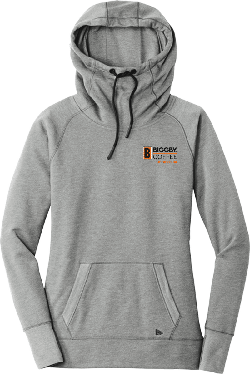 Biggby Coffee Hockey Club New Era Ladies Tri-Blend Fleece Pullover Hoodie