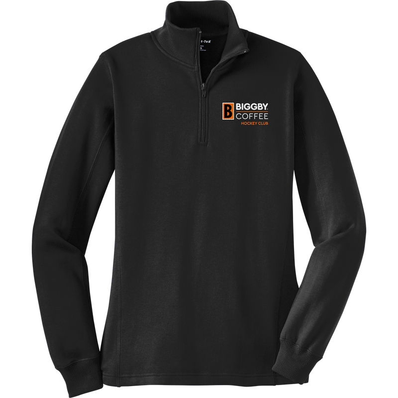 Biggby Coffee Hockey Club Ladies 1/4-Zip Sweatshirt