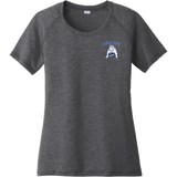 Chicago Bulldogs Ladies PosiCharge Tri-Blend Wicking Scoop Neck Raglan Tee