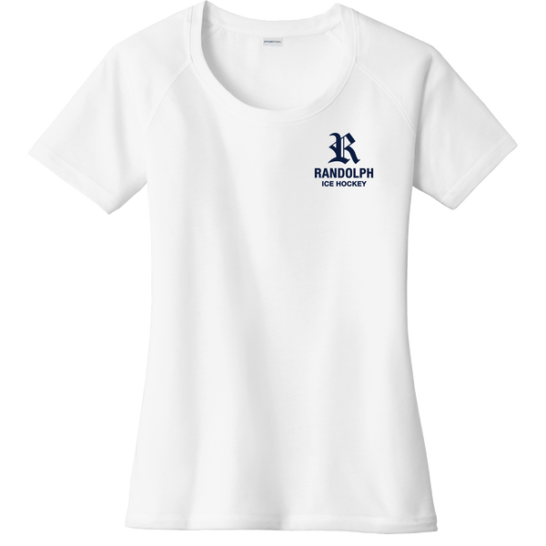 Randolph Hockey Ladies PosiCharge Tri-Blend Wicking Scoop Neck Raglan Tee