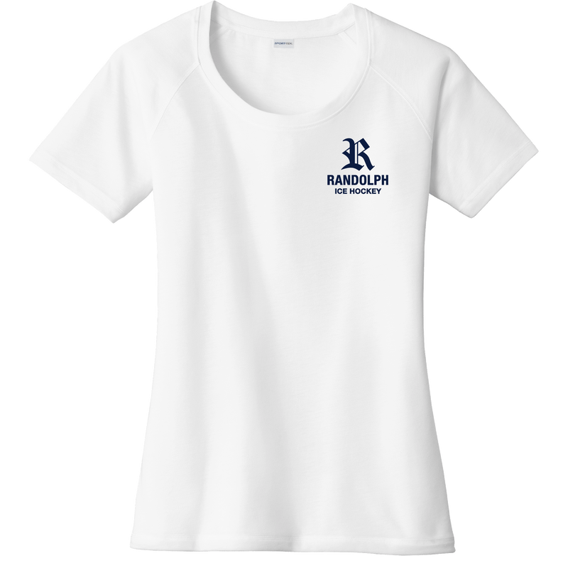 Randolph Hockey Ladies PosiCharge Tri-Blend Wicking Scoop Neck Raglan Tee