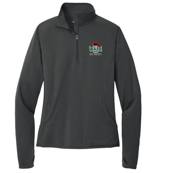 Wash U Ladies Sport-Wick Stretch 1/4-Zip Pullover