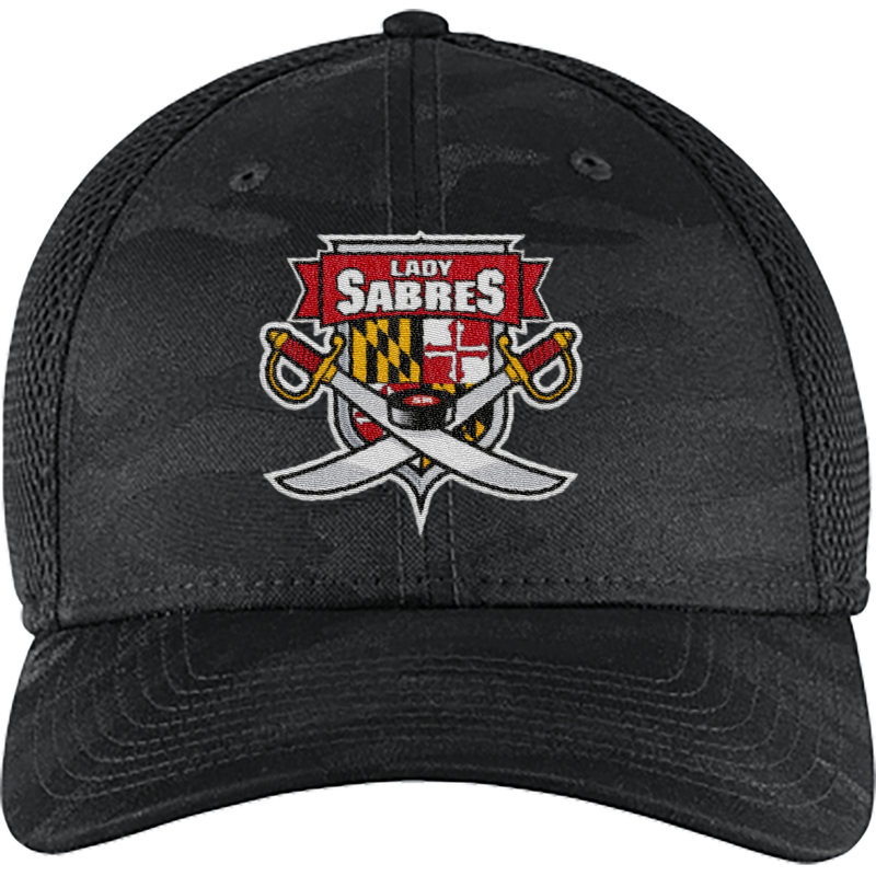 SOMD Lady Sabres New Era Tonal Camo Stretch Tech Mesh Cap