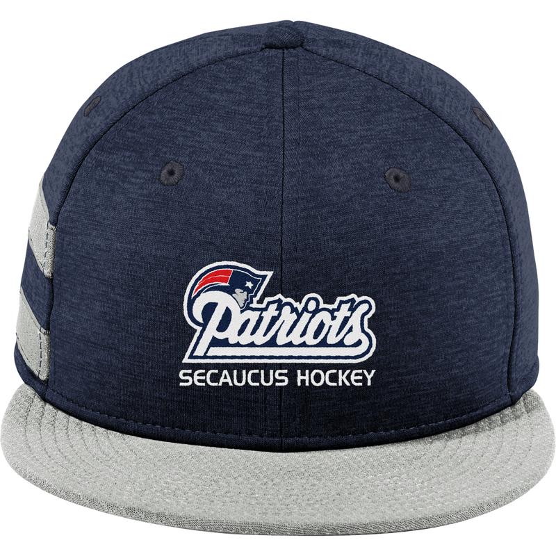 Secaucus Patriots New Era Shadow Heather Striped Flat Bill Snapback Cap