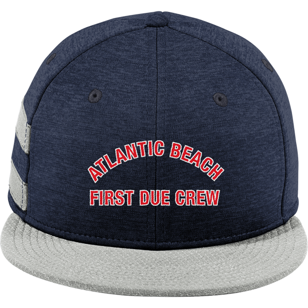 Atlantic Beach New Era Shadow Heather Striped Flat Bill Snapback Cap