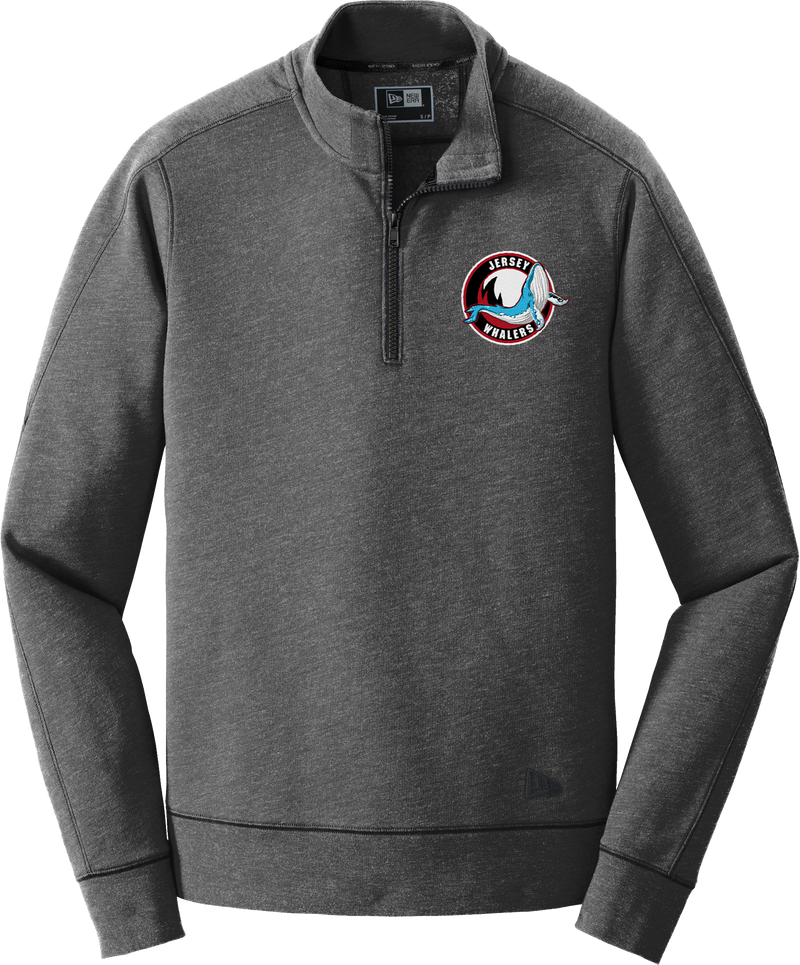 Jersey Shore Whalers New Era Tri-Blend Fleece 1/4-Zip Pullover