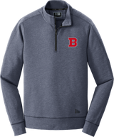 CT Bobcats New Era Tri-Blend Fleece 1/4-Zip Pullover