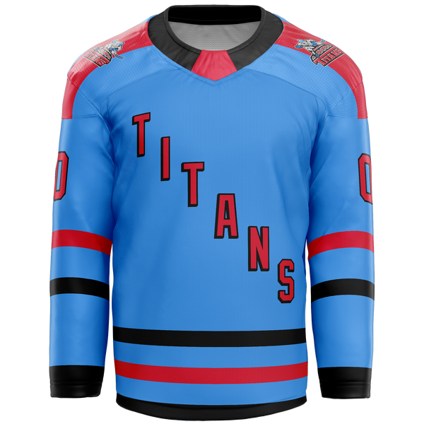 NJ Titans Tier 1 Bantam and Midgets Youth Goalie Sublimated Jersey