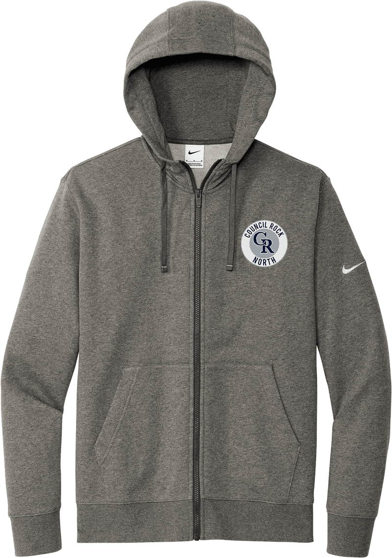 Council Rock North Nike Club Fleece Sleeve Swoosh Full-Zip Hoodie