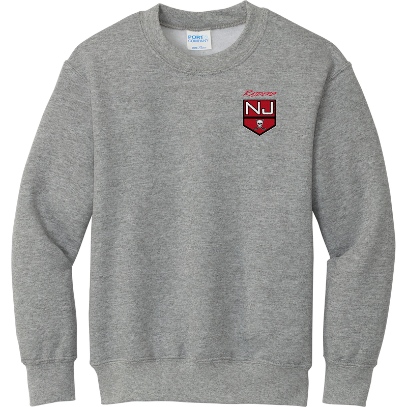 NJ Raiders Youth Core Fleece Crewneck Sweatshirt