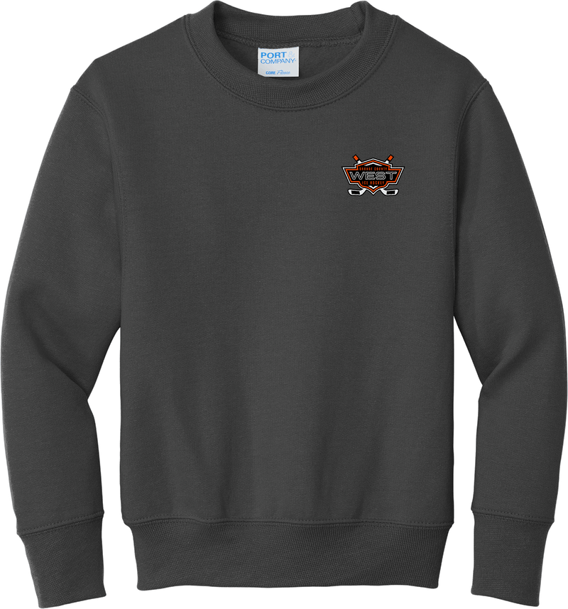 Orange County West Youth Core Fleece Crewneck Sweatshirt