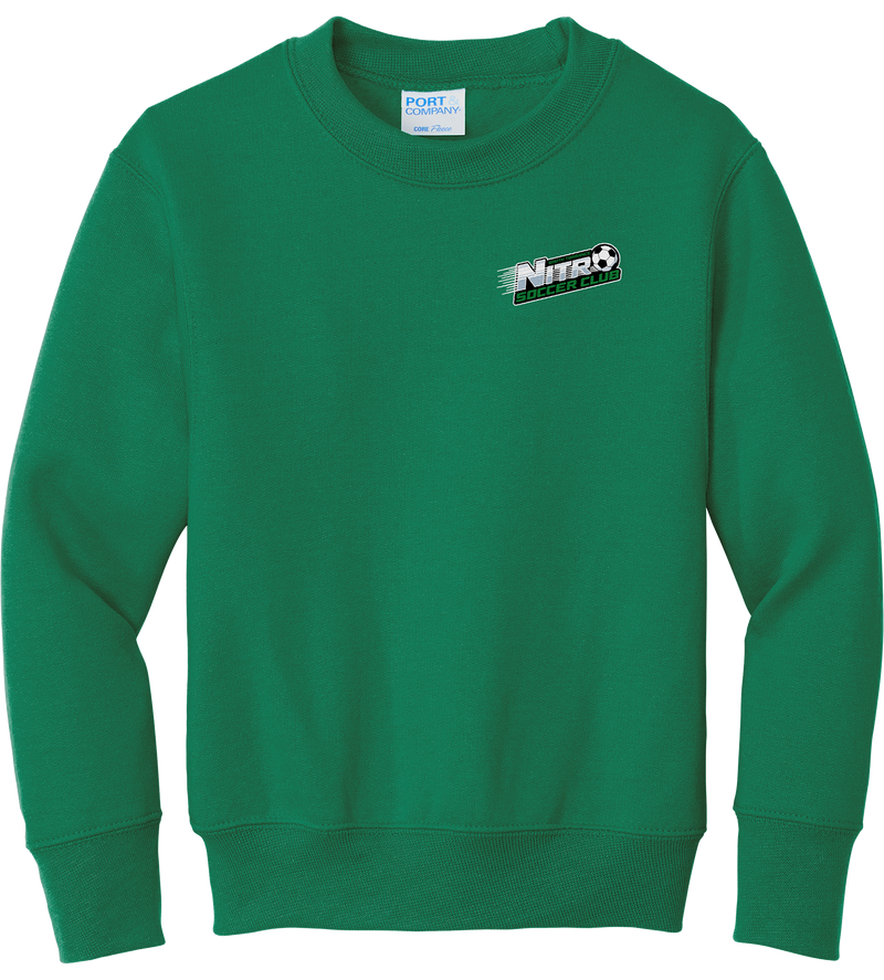 Nitro Soccer Youth Core Fleece Crewneck Sweatshirt