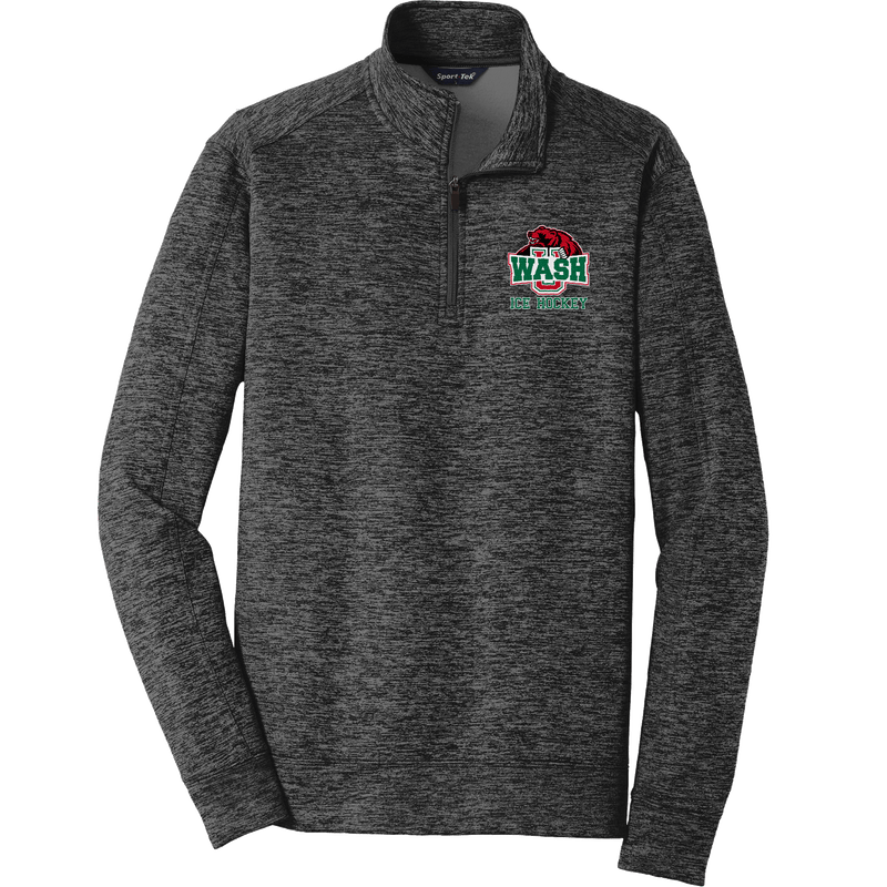 Wash U PosiCharge Electric Heather Fleece 1/4-Zip Pullover