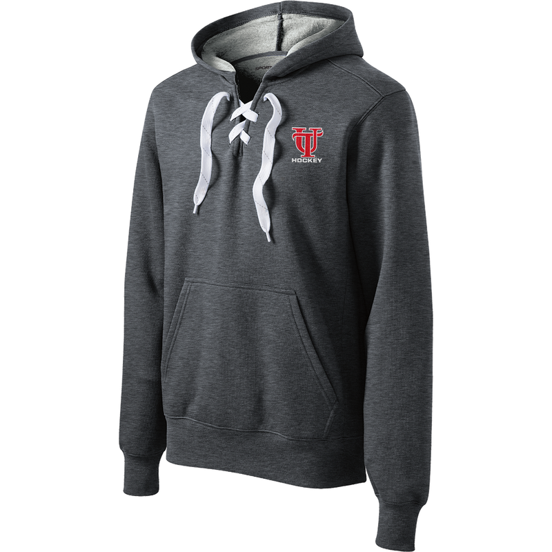 University of Tampa Lace Up Pullover Hooded Sweatshirt