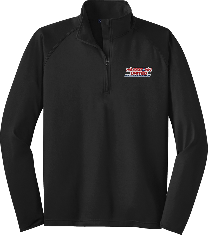 Mass Conn United Sport-Wick Stretch 1/4-Zip Pullover