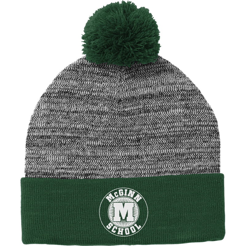 McGinn Elementary Heather Pom Pom Beanie