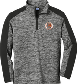 Biggby Bobcats Youth PosiCharge Electric Heather Colorblock 1/4-Zip Pullover