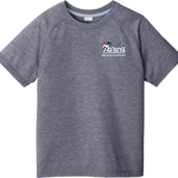 Secaucus Patriots Youth PosiCharge  Tri-Blend Wicking Raglan Tee